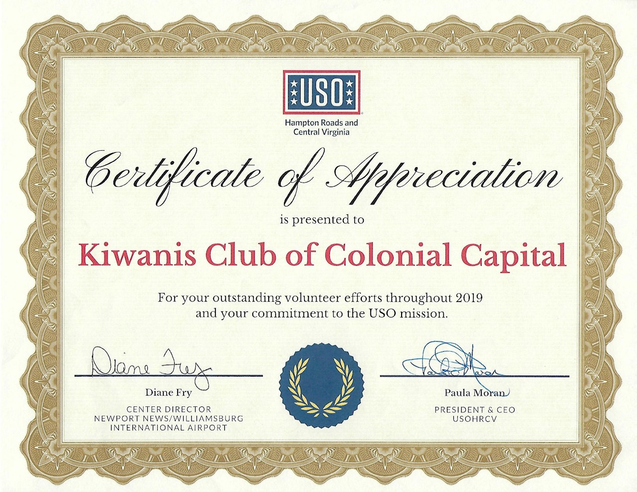 Colonial Capital, Williamsburg Kiwanis International
